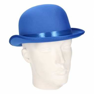 Carnavals luxe bolhoed blauw