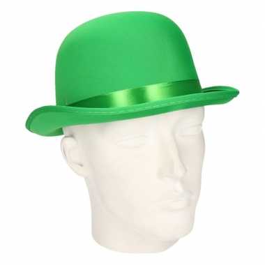 Carnavals luxe bolhoed groen