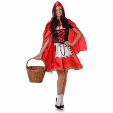 Carnavalskostuum roodkapje voor dames