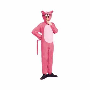 Carnavalskostuum roze panther voor volwassenen