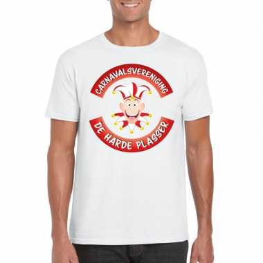 Carnavalsvereniging de harde plasser brabant heren t-shirt wit