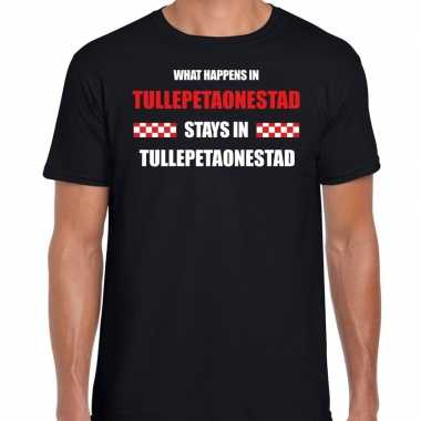 Roosendaal/tullepetaonestad carnaval t- shirt zwart heren