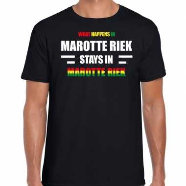 Sittard/marotte riek carnaval outfit / t- shirt zwart heren