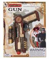 Carnaval accessoires steampunk revolver 25 cm