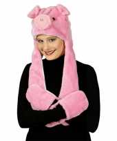 Carnaval dierenpak varken set