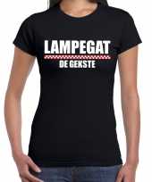 Carnaval lampegat de gekste t shirt zwart voor dames