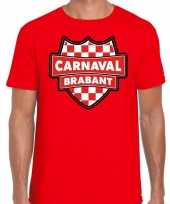 Carnaval verkleed t shirt brabant rood voor heren