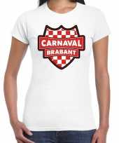 Carnaval verkleed t shirt brabant wit voor voor dames