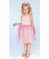 Carnaval verkleedkleding prinses roze meisjes