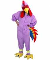 Carnavals kostuum paarse kip