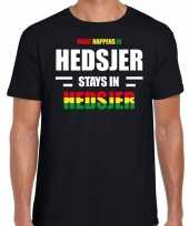 Heerlen hedsjer carnaval outfit t shirt zwart heren