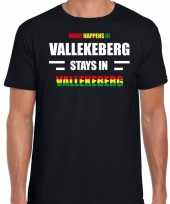 Valkenburg vallekeberg carnaval outfit t shirt zwart heren
